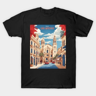 San Antonio Texas United States of America Tourism Vintage Poster T-Shirt